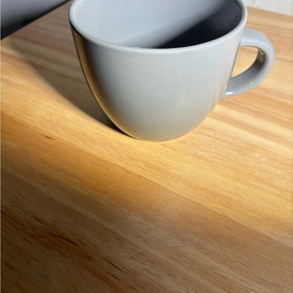 Large Gray Target Ceramic Coffee Mug